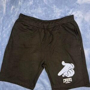 Crooks and Castles black shorts men Size XL
